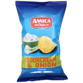 Chips Amica sour cream 100g Italy - buy, prices for Epicentr FOOD - photo 1