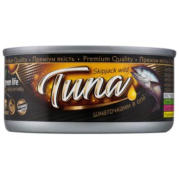 Green Life Natural Tuna Slices in Oil 160g - buy, prices for Epicentr FOOD - photo 2