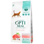 Optimeal Dry Food with Beef and Sorghum for Sterilized Cats 10kg