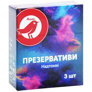 Auchan Very Thin Condoms 3pcs - buy, prices for Auchan - photo 3