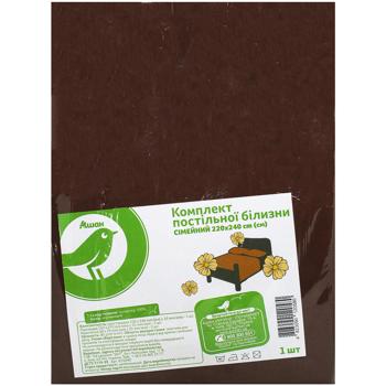 Комплект постельного белья Auchan семейный 220х240см - купить, цены на Auchan - фото 1