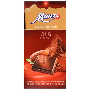 Munz Dark Chocolate 70% 100g - buy, prices for Epicentr FOOD - photo 1