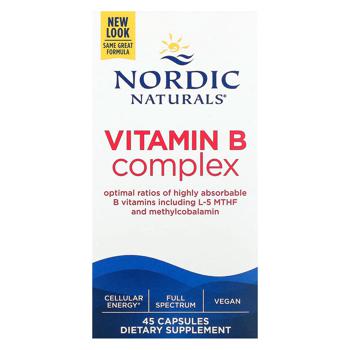 Вітамін В Nordic Naturals Vitamin B Complex 45 гелевих капсул - купити, ціни на - фото 3