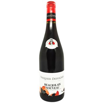 Pasquier Desvignes Beaujolais Nouveau Red Dry Wine 12.5% ​​0.75l - buy, prices for Supermarket "Kharkiv" - photo 1