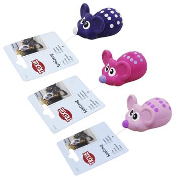 Игрушка для собак Trixie Мышь с пищалкой 8см - купить, цены на Auchan - фото 1