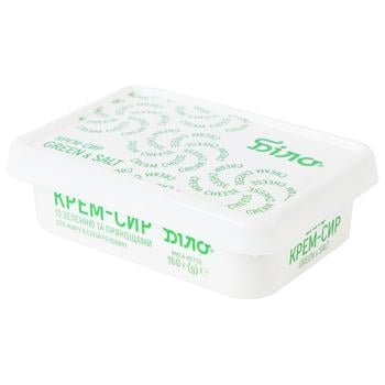 Крем-сир Біло із зеленню та прянощами 55% 160г