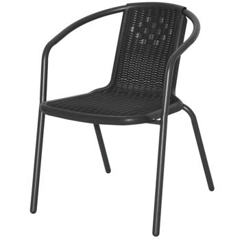 Стілець Aro ротанговий чорний - купити, ціни на METRO - фото 1