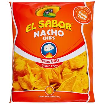 El Sabor Nacho Chips with Barbecue Flavor 225g - buy, prices for Ideal - photo 1