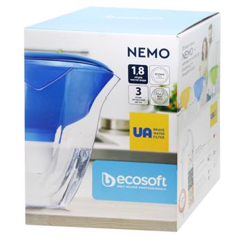 Фільтр-глечик Ecosoft немо синій 1.8л - купити, ціни на ULTRAMARKET - фото 1