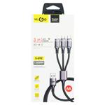Klgo Data Cable 3-in-1 1.2m 6A S-692