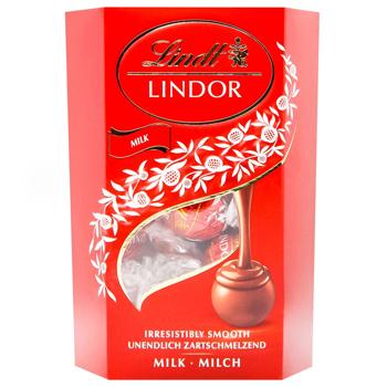 Конфеты Lindt Milk Lindor Balls 200г - купить, цены на WINETIME - фото 1