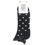 Носки Premier Socks женские средние в рубчик с рюшами сердечки р.23-25 черный