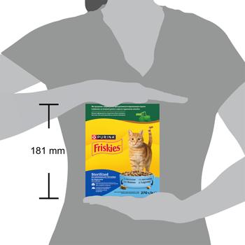 Корм сухий Friskies Sterilized з лососем, тунцем та овочами для стерилізованих котів 270г - купити, ціни на КОСМОС - фото 4
