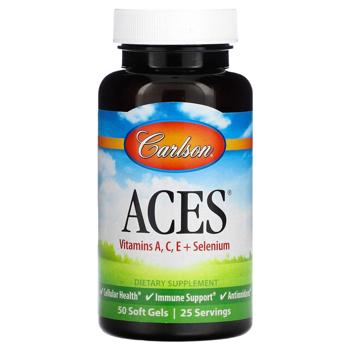 Carlson Labs ACES Vitamins А, С, Е vith Selenium 60 softgels