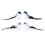 Decoris Birds Decoration 10x3x3cm 2pcs