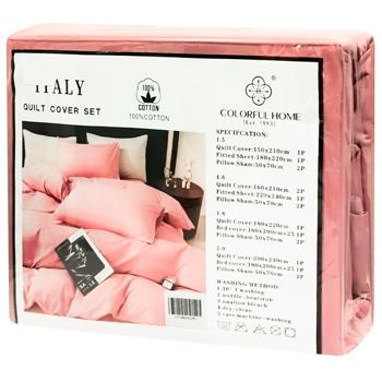 Комплект постільної білизни Colorful Home сімейний страйп в асортименті - купити, ціни на Cупермаркет "Харків" - фото 2