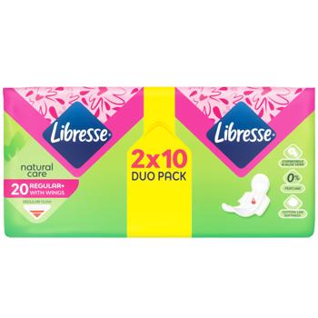 Libresse Natural Care Normal hygienical pads 4 drops 20pcs - buy, prices for MegaMarket - photo 1