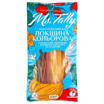 Макаронні вироби Ms.Tally Локшина кольорова 300г