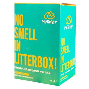 Metapet Activated Charcoal for Eliminating Odors from Cat Litter Boxes 240g