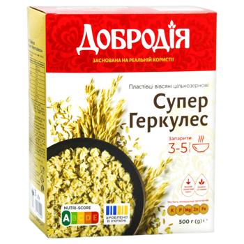 Хлопья овсяные Добродія Супер Геркулес 500г - купить, цены на КОСМОС - фото 2