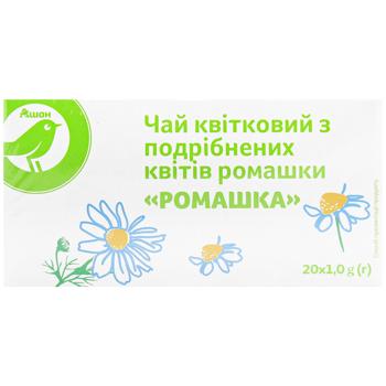 Auchan Tea flower of crushed chamomile flowers in teabags 20pcs*1g - buy, prices for Auchan - photo 2