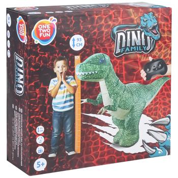 Динозавр на радіокеруванні One Two Fun надувний, 125 см (3665257730864) - купить, цены на Auchan - фото 1