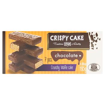 Торт Бісквіт Шоколад Crispy Cake вафельний шоколадний 195г - купити, ціни на Cупермаркет "Харків" - фото 2