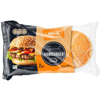 Kyivkhlib Hamburger Buns 2pcs*60g - buy, prices for COSMOS - photo 1