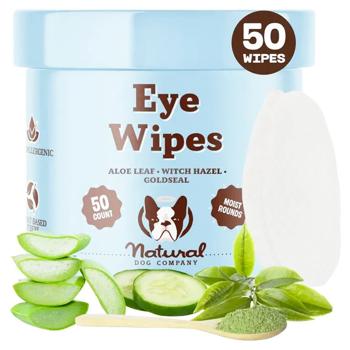 Серветки для собак Natural Dog Company Eye Wipes 50 шт - купити, ціни на MasterZoo - фото 2