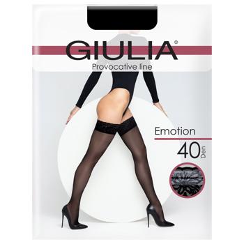 Чулки Giulia Emotion nero женские 40ден 1/2р