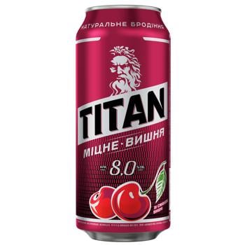 Titan Strong Cherry Flavored Dark Beer 8% 0.5l - buy, prices for MegaMarket - photo 1