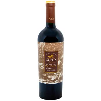 Вино La Celia Heritage Malbec червоне сухе 14% 0,75л