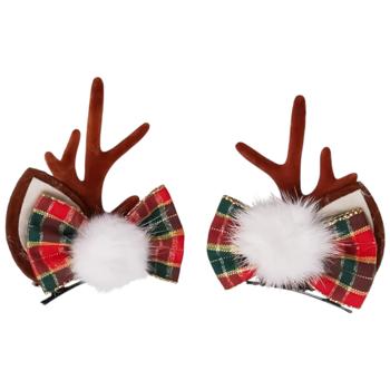 Koopman New Year's Hair Clip 5cm 2 pcs in assortment - buy, prices for Auchan - photo 4