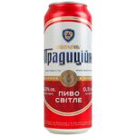 Пиво Оболонь Традиция Светлое 4,5% 0,5л