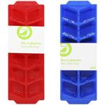 Form for ice on 10 cubes is plastic