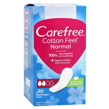 Carefree Cotton Aloe Daily Pads 30pcs - buy, prices for ULTRAMARKET - photo 2