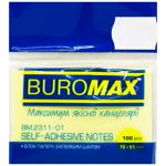 Блок бумаги для заметок Buromax с клейким слоем 51х76мм 100 листов