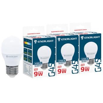 Лампочка Enerlight Led G45 9Вт E27 3шт