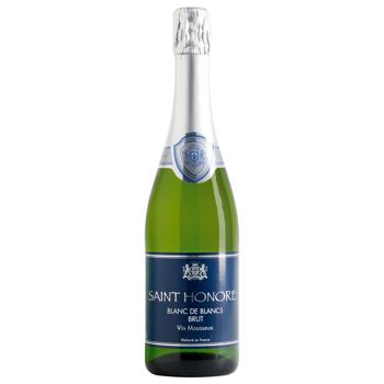 Saint Honore Brut Brut White Sparkling Wine 10.5% 0.75l - buy, prices for MegaMarket - photo 1