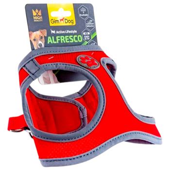 Шлея для собак GimDog Alfresco M 41-44см червоний - купити, ціни на MasterZoo - фото 1