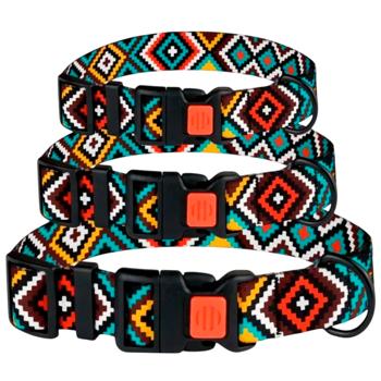 Barksi BronzeDog Urban Гуцульский нейлоновий нашийник для собак S - різнокольоровий - купити, ціни на MasterZoo - фото 4