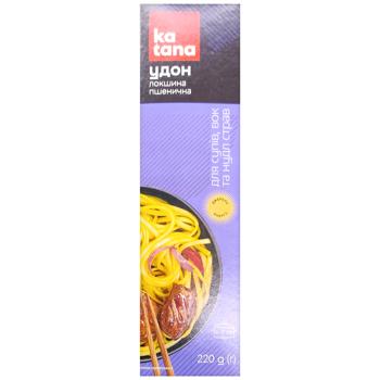 Katana Udon Wheat Noodles Pasta 220g - buy, prices for Auchan - photo 1