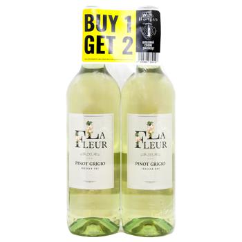 Вино Peter Mertes La Fleur Pinot Grigio белое сухое 11% 2х0,75л - купить, цены на AlcoHub - фото 1