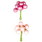 Decoris Pink Bead Bunch Christmas Tree Decoration 2cm