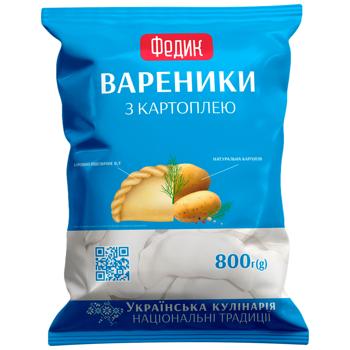 Напівфабрикат фас. ФЕДИК Вареники з картоплею / 800г - купити, ціни на Торба - фото 1