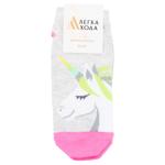 Lehka Khoda Children's Socks s.22-24 Silver Melange