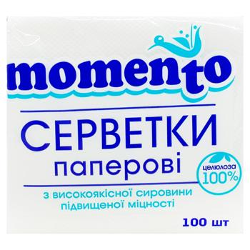 Серветки столові Momento 100шт - купити, ціни на Чудо Маркет - фото 2