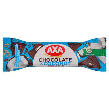 Axa Cereal Bar with Milk Chocolate and Coconut 25g - buy, prices for COSMOS - photo 1