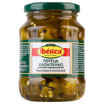 Pepper Iberica jalapeno pepper canned 370ml glass jar India - buy, prices for MegaMarket - photo 1