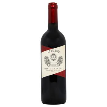 Вино Ca Del Doge Merlot червоне сухе 0,75л 11% - купити, ціни на МегаМаркет - фото 1